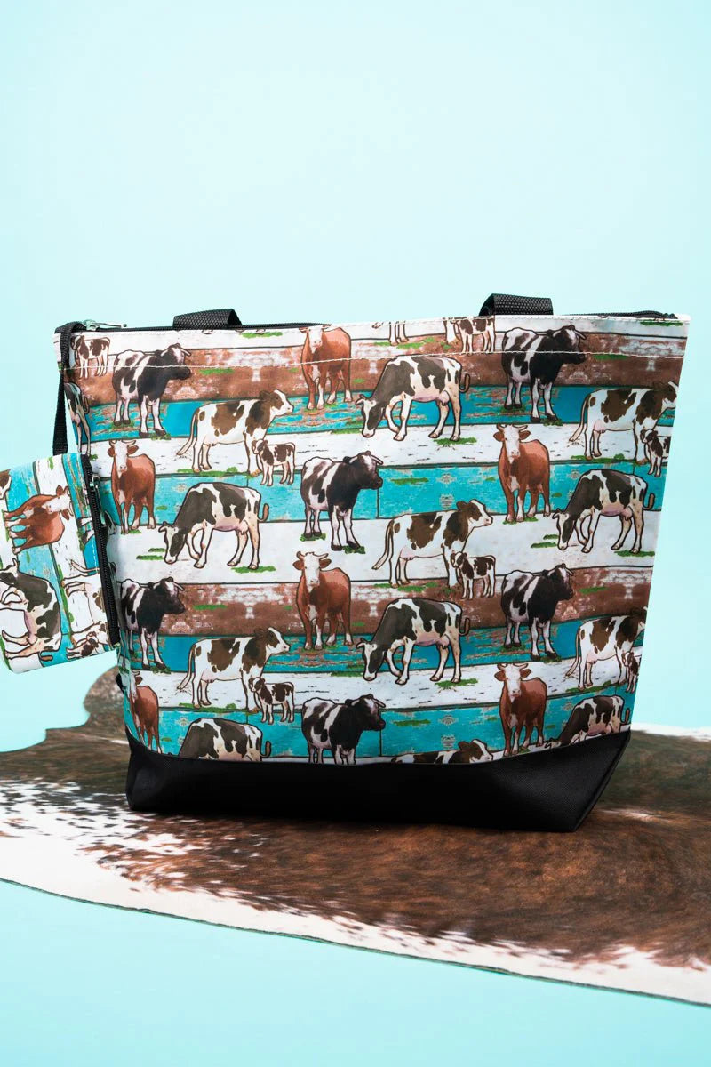 HERD WITH BLACK TRIM TOTE BAG