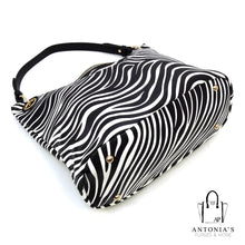 Load image into Gallery viewer, Isabelle Zebra Printed Shoulder Bag Hobo

