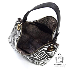 Load image into Gallery viewer, Isabelle Zebra Printed Shoulder Bag Hobo
