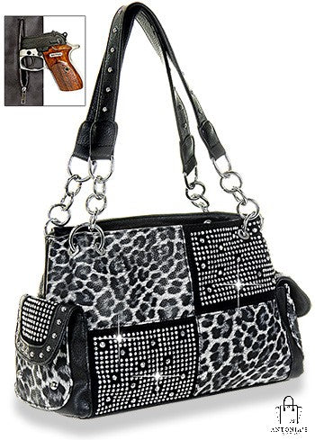 Leopard Print Fashion Handbag-Conceal Carry