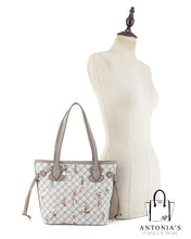 Load image into Gallery viewer, Calista Girl Printed Handbag In White
