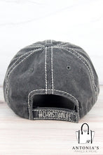 Load image into Gallery viewer, DISTRESSED BLACK &#39;GIVE ME JESUS &amp; COFFEE&#39; CAP
