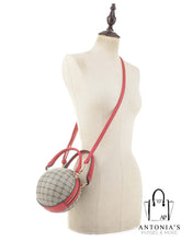Load image into Gallery viewer, Luxie Collection Brown/Black Geometric Round Ball Handbag

