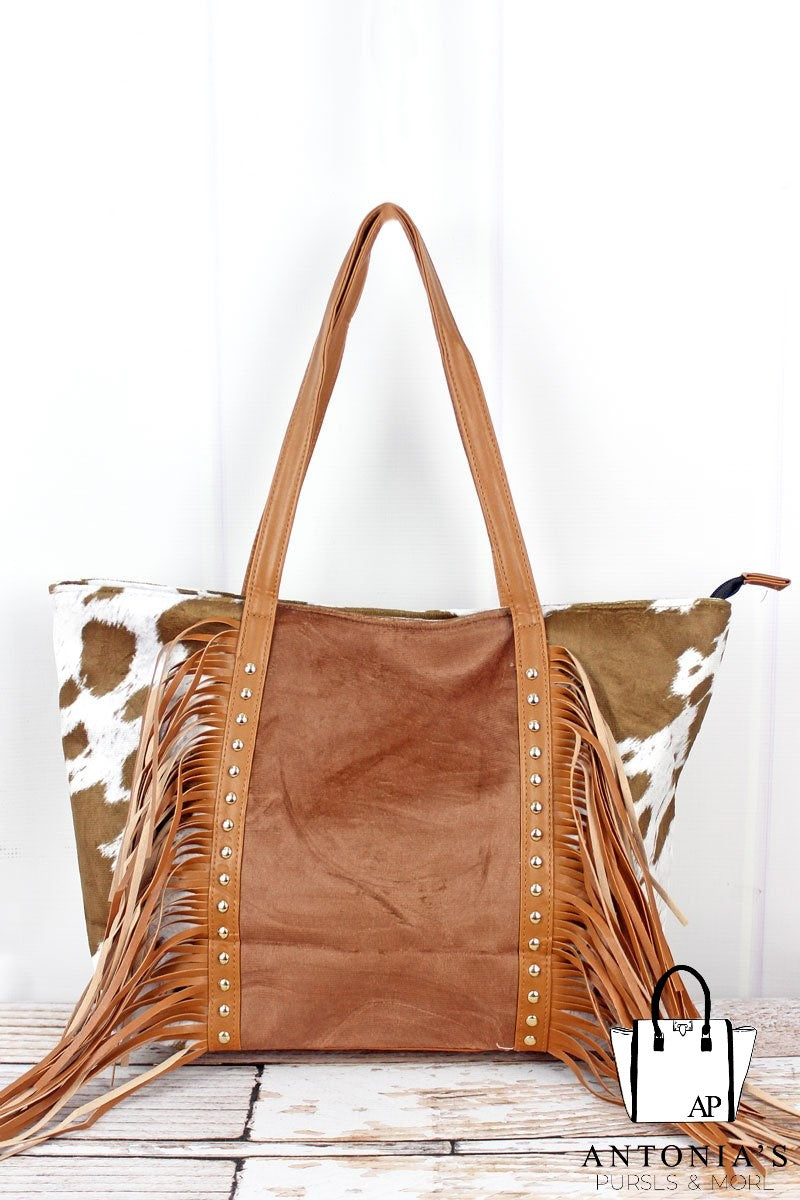 OVER THE LIMIT TASSEL TOTE