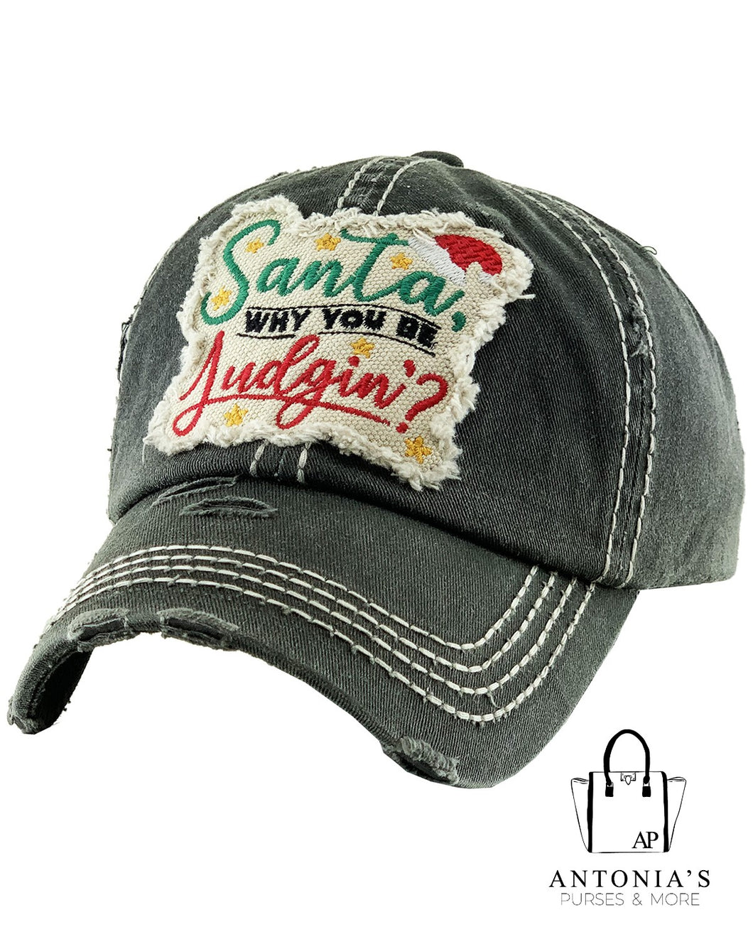 Santa Why Baseball Cap