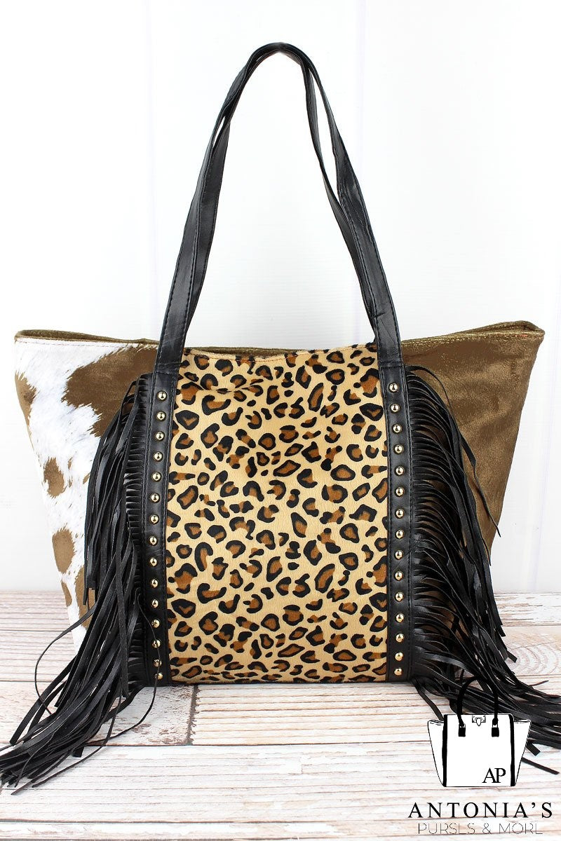 TAKE A CHANCE TASSEL TOTE