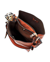 Load image into Gallery viewer, Leopard Bow Tassel Handbag - White
