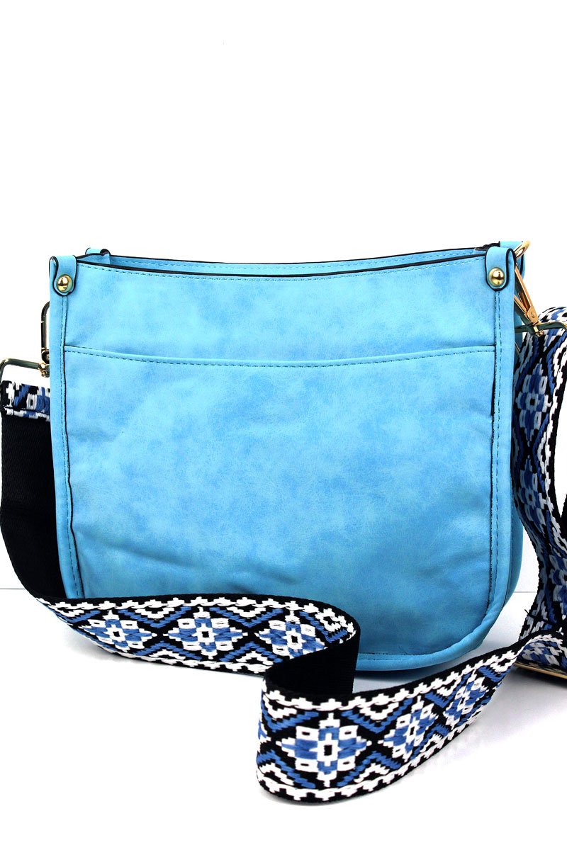 SKYLINE RAVINE GUITAR STRAP TAHITI FAUX SUEDE CROSSBODY