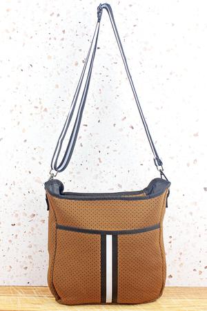 SPENCER COFFEE NEOPRENE CROSSBODY
