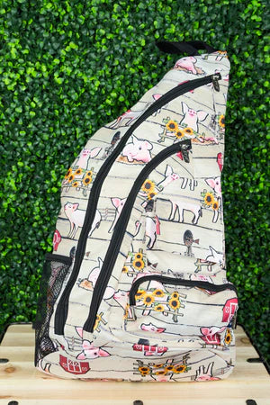 GETTING PIGGY WITH IT SLING BACKPACK